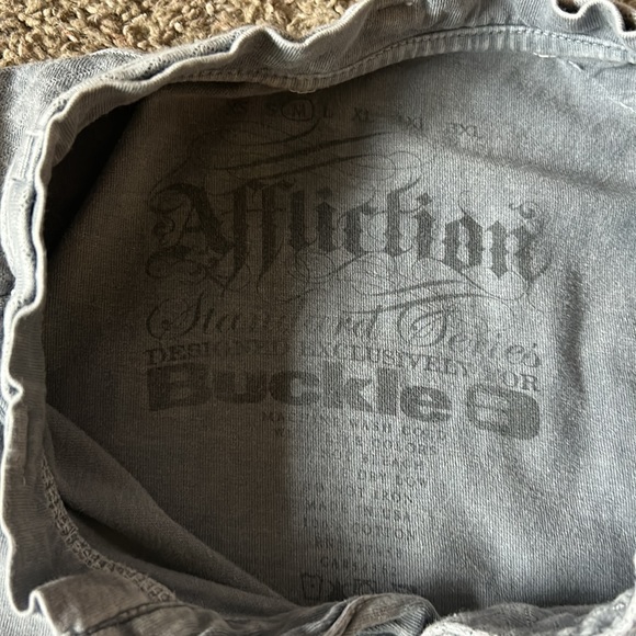 affliction grey longsleeve - Picture 4 of 6